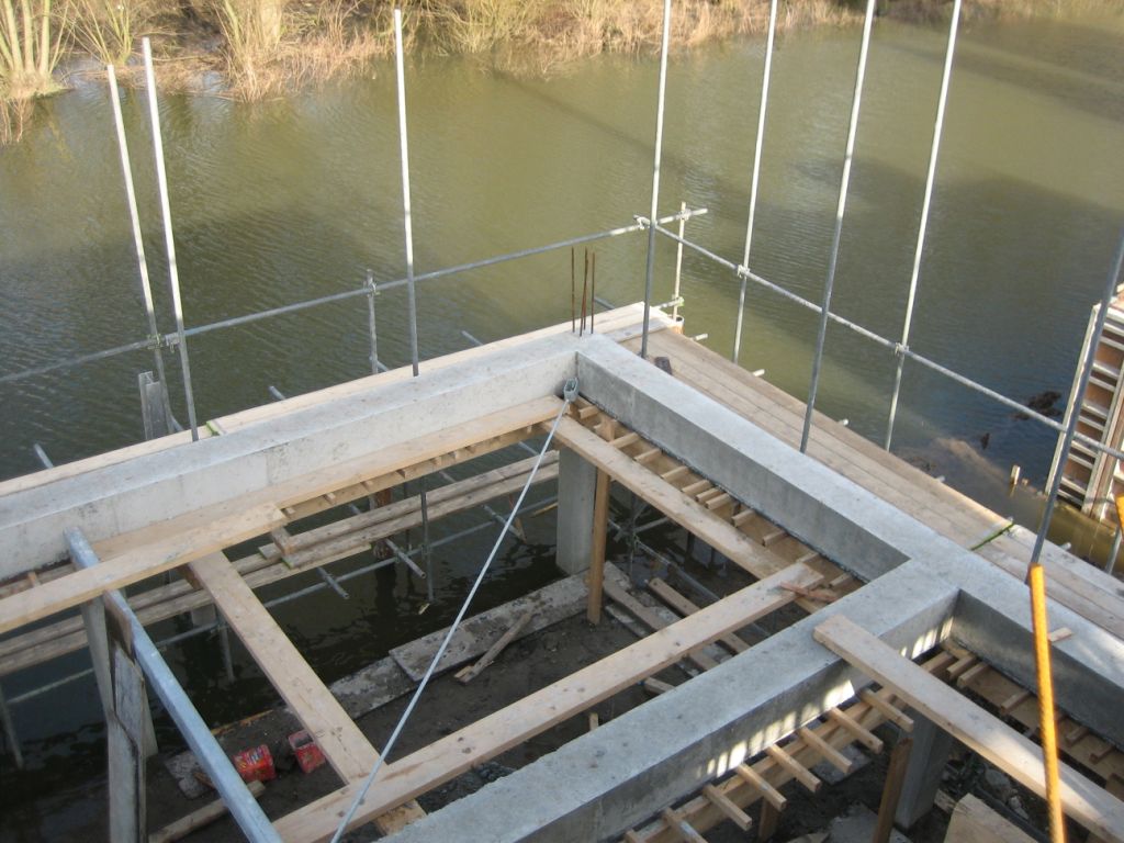 Betonwerk terras constructie  